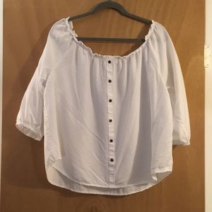 White Off-the-Shoulder Top